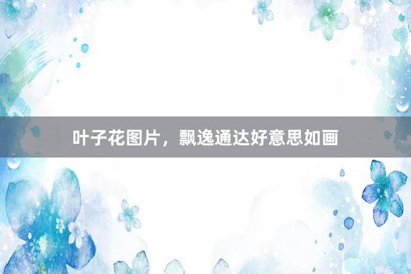叶子花图片，飘逸通达好意思如画